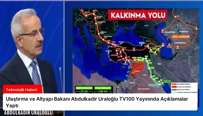 Ulaştırma ve Altyapı Bakanı Abdulkadir Uraloğlu TV100 Yayınında Açıklamalar Yaptı