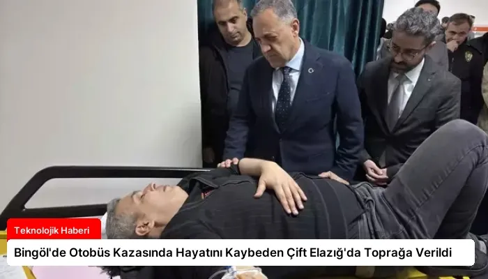 Bingöl’de Otobüs Kazasında Hayatını Kaybeden Çift Elazığ’da Toprağa Verildi