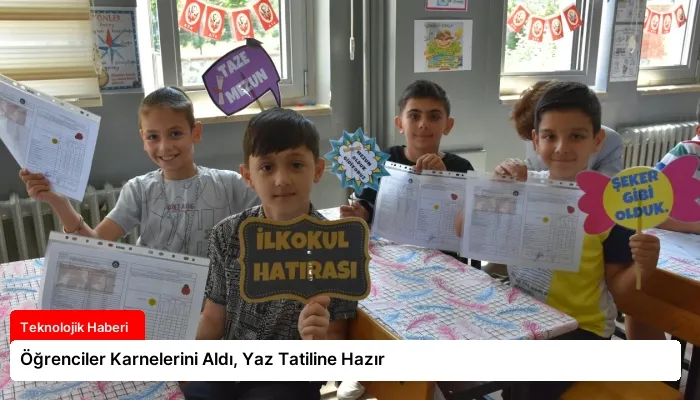 Öğrenciler Karnelerini Aldı, Yaz Tatiline Hazır