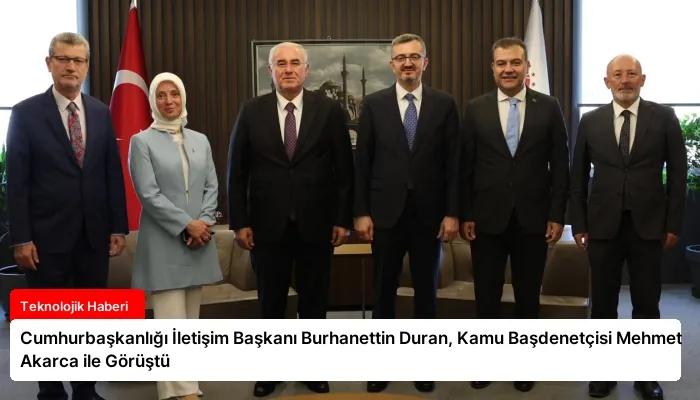Cumhurbaşkanlığı İletişim Başkanı Burhanettin Duran, Kamu Başdenetçisi Mehmet Akarca ile Görüştü