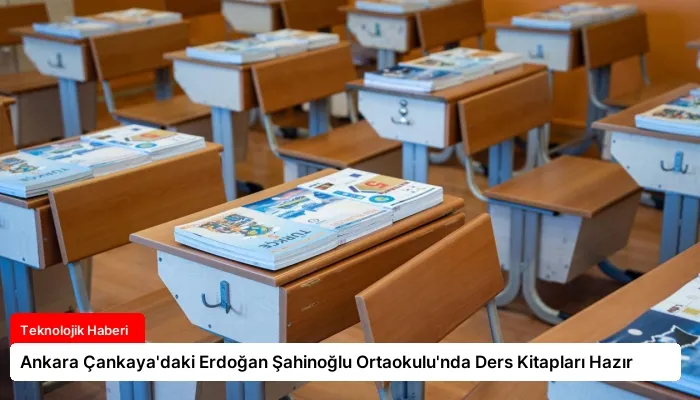 Ankara Çankaya’daki Erdoğan Şahinoğlu Ortaokulu’nda Ders Kitapları Hazır