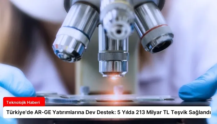Türkiye’de AR-GE Yatırımlarına Dev Destek: 5 Yılda 213 Milyar TL Teşvik Sağlandı