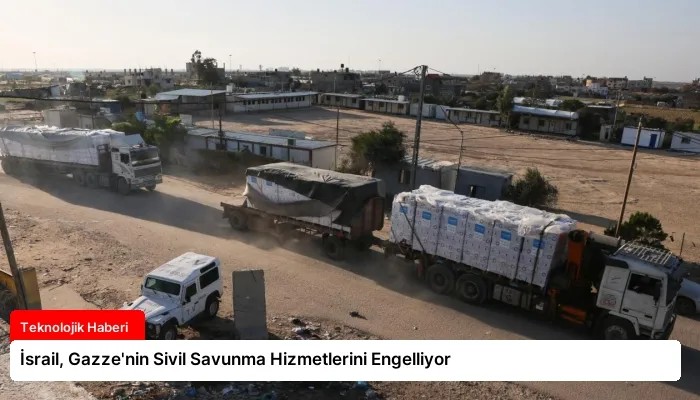 İsrail, Gazze’nin Sivil Savunma Hizmetlerini Engelliyor
