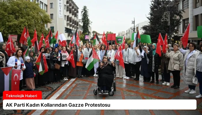 AK Parti Kadın Kollarından Gazze Protestosu