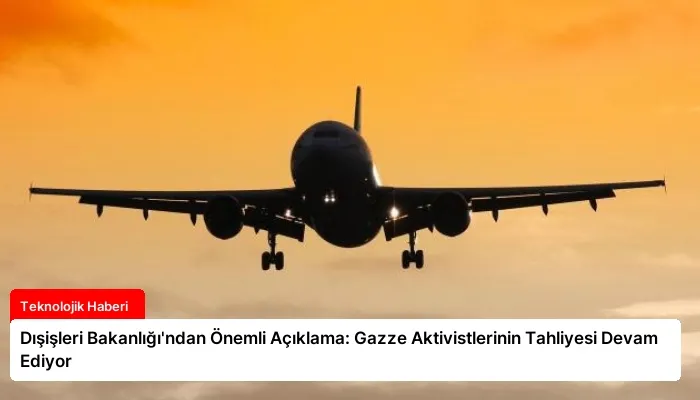 Dışişleri Bakanlığı’ndan Önemli Açıklama: Gazze Aktivistlerinin Tahliyesi Devam Ediyor