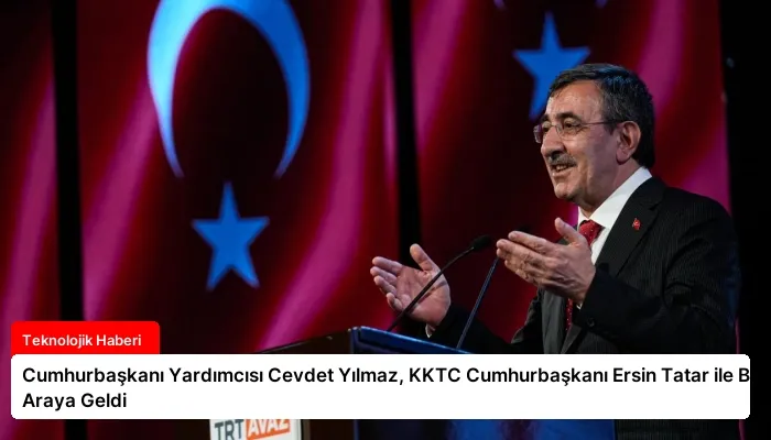 Cumhurbaşkanı Yardımcısı Cevdet Yılmaz, KKTC Cumhurbaşkanı Ersin Tatar ile Bir Araya Geldi