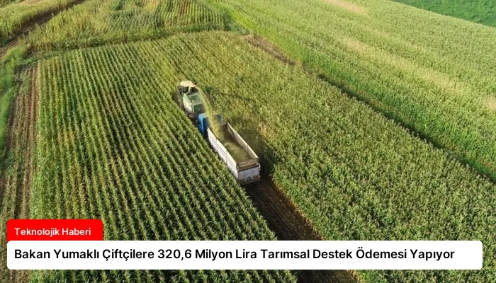 Bakan Yumaklı Çiftçilere 320,6 Milyon Lira Tarımsal Destek Ödemesi Yapıyor