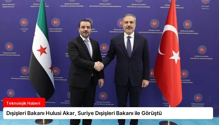 Dışişleri Bakanı Hulusi Akar, Suriye Dışişleri Bakanı ile Görüştü