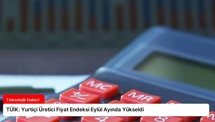 TÜİK: Yurtiçi Üretici Fiyat Endeksi Eylül Ayında Yükseldi
