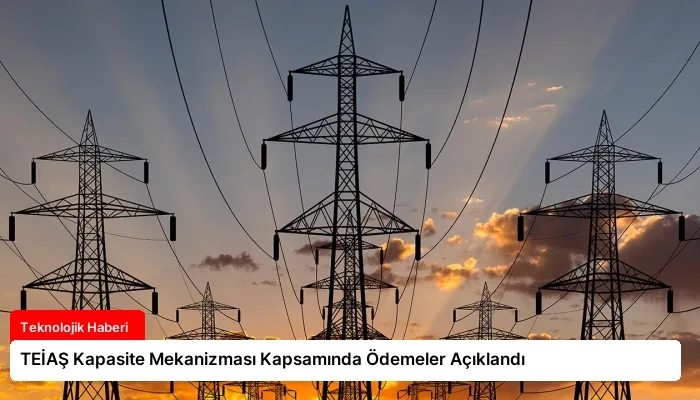 TEİAŞ Kapasite Mekanizması Kapsamında Ödemeler Açıklandı