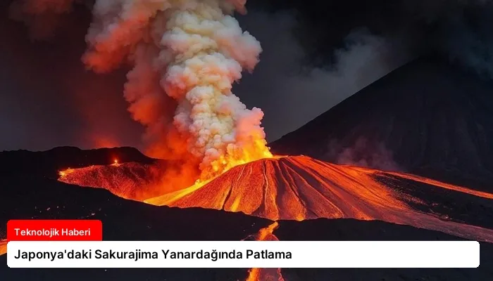 Japonya’daki Sakurajima Yanardağında Patlama