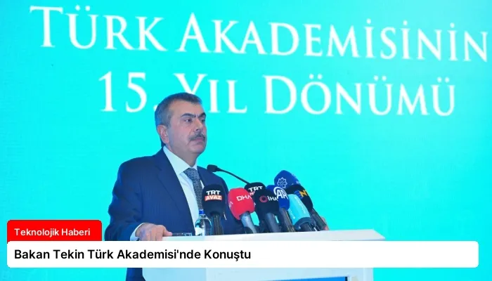 Bakan Tekin Türk Akademisi’nde Konuştu