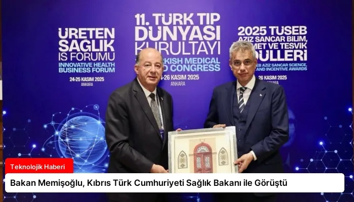 Bakan Memişoğlu, Kıbrıs Türk Cumhuriyeti Sağlık Bakanı ile Görüştü