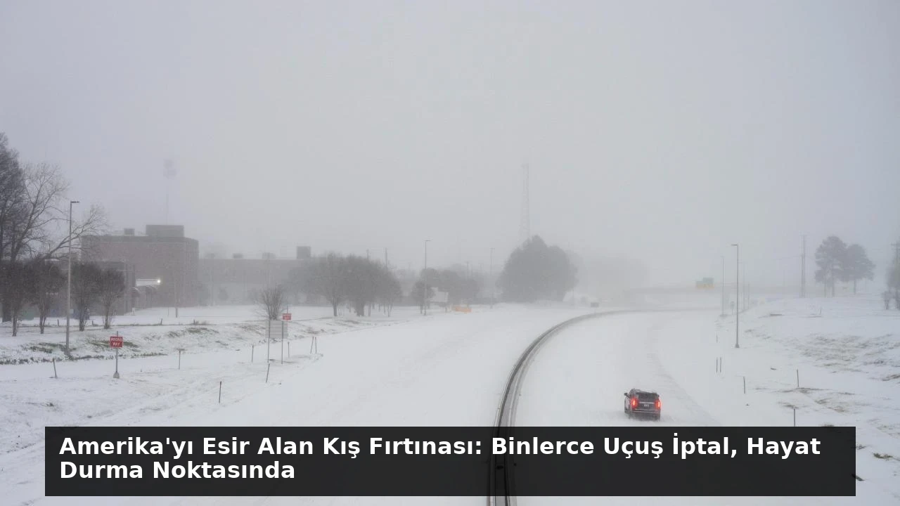 Amerika’yı Esir Alan Kış Fırtınası: Binlerce Uçuş İptal, Hayat Durma Noktasında