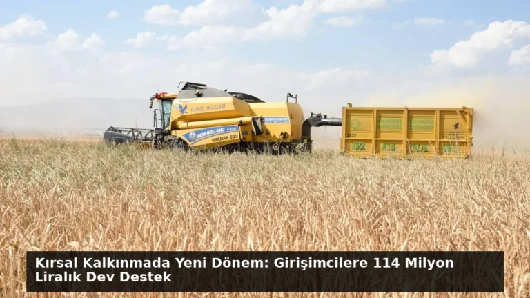 Kırsal Kalkınmada Yeni Dönem: Girişimcilere 114 Milyon Liralık Dev Destek