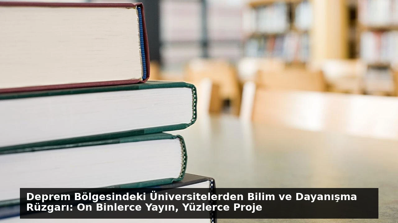 Deprem Bölgesindeki Üniversitelerden Bilim ve Dayanışma Rüzgarı: On Binlerce Yayın, Yüzlerce Proje