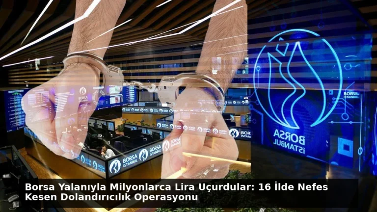 Borsa Yalanıyla Milyonlarca Lira Uçurdular: 16 İlde Nefes Kesen Dolandırıcılık Operasyonu