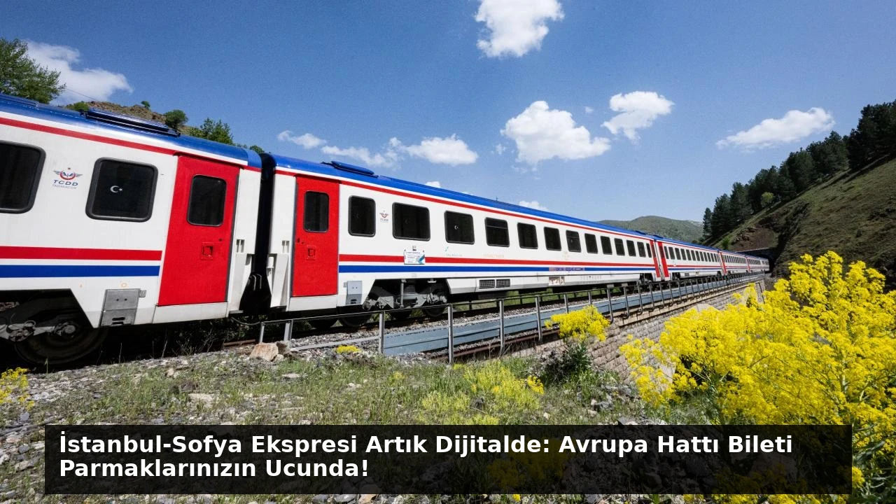 İstanbul-Sofya Ekspresi Artık Dijitalde: Avrupa Hattı Bileti Parmaklarınızın Ucunda!