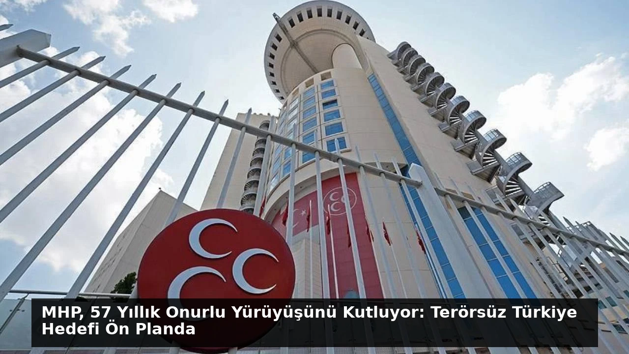 MHP, 57 Yıllık Onurlu Yürüyüşünü Kutluyor: Terörsüz Türkiye Hedefi Ön Planda