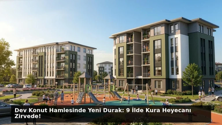 Dev Konut Hamlesinde Yeni Durak: 9 İlde Kura Heyecanı Zirvede!