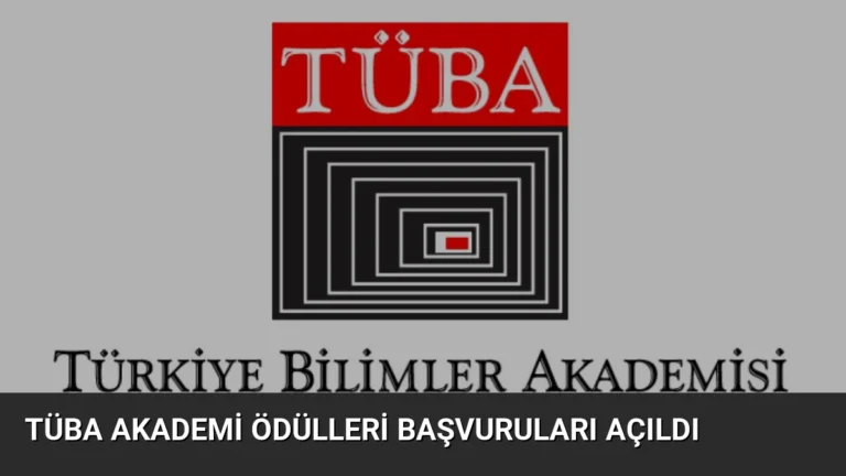 TÜBA Akademi Ödülleri Başvuruları Açıldı