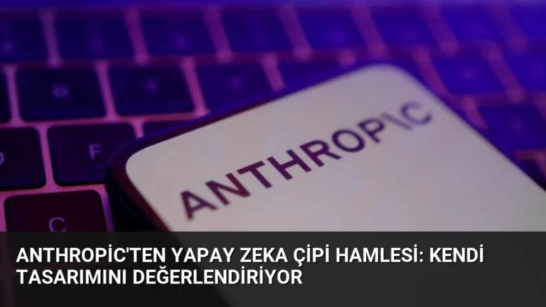 Anthropic’ten Yapay Zeka Çipi Hamlesi: Kendi Tasarımını Değerlendiriyor