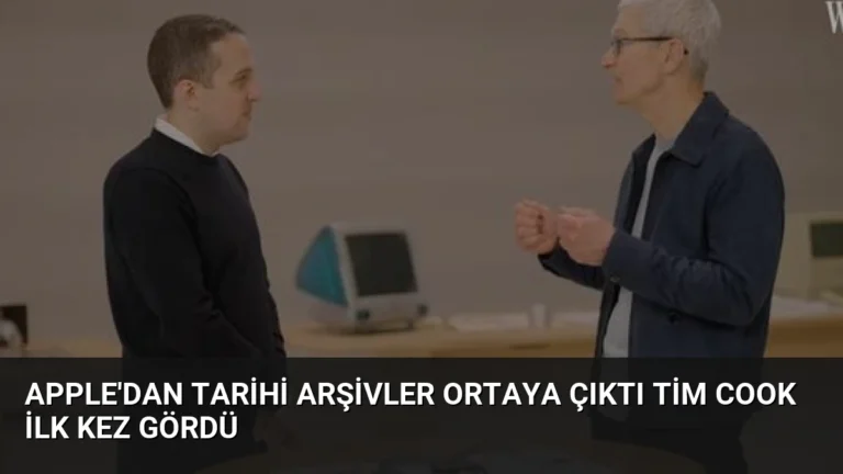 Apple’dan Tarihi Arşivler Ortaya Çıktı Tim Cook İlk Kez Gördü