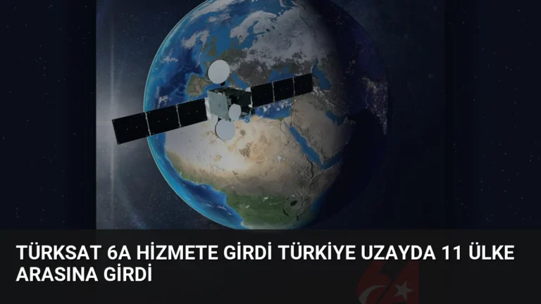 Türksat 6A Hizmete Girdi Türkiye Uzayda 11 Ülke Arasına Girdi