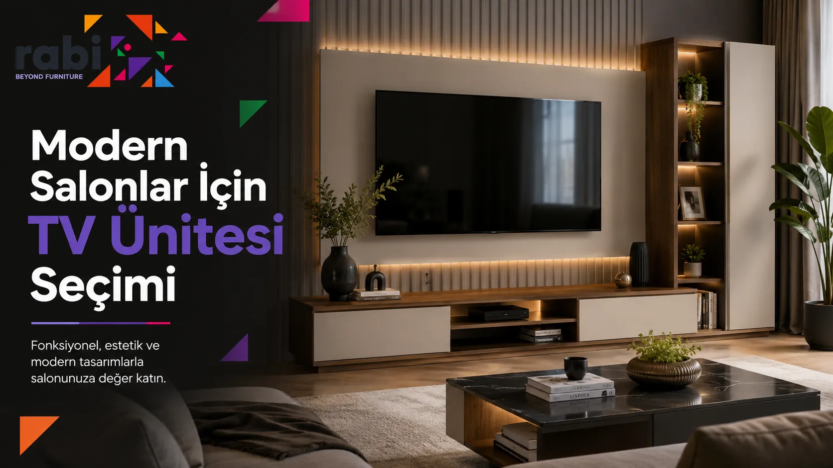 Modern Salonlar İçin TV Ünitesi Seçimi