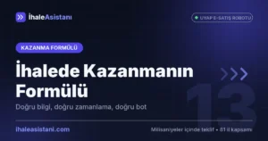 İhalede Kazanmanın Formülü: Doğru Bilgi, Doğru Zamanlama, Doğru Bot