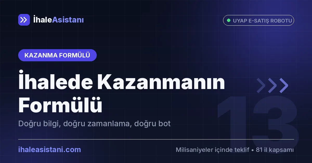 İhalede Kazanmanın Formülü: Doğru Bilgi, Doğru Zamanlama, Doğru Bot
