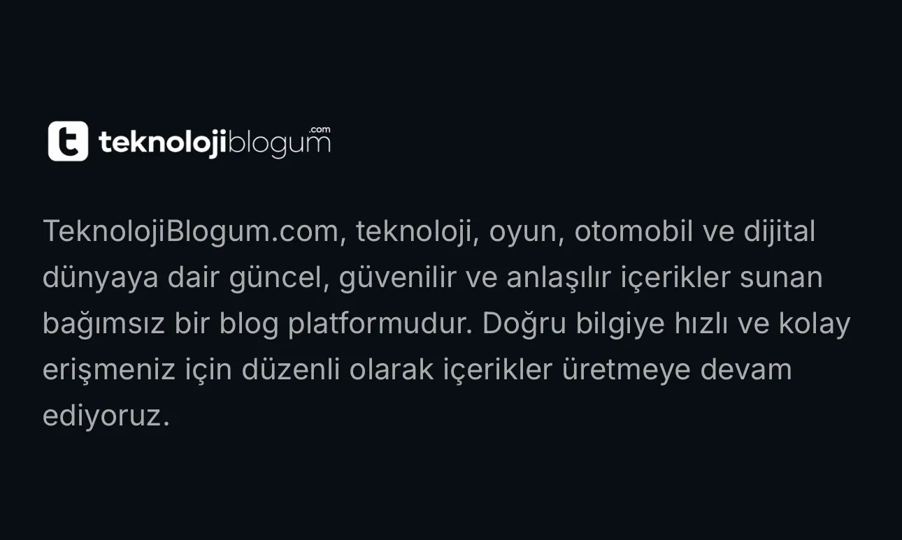 Teknoloji Blogum: Güncel Teknoloji ve Otomotiv Dünyasına Dair Güvenilir Bir Kaynak