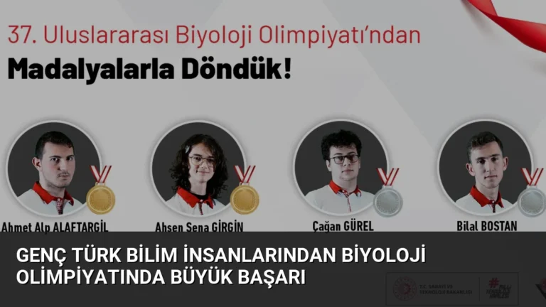 Genç Türk Bilim İnsanlarından Biyoloji Olimpiyatında Büyük Başarı