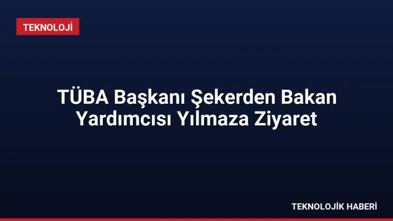 TÜBA Başkanı Şekerden Bakan Yardımcısı Yılmaza Ziyaret