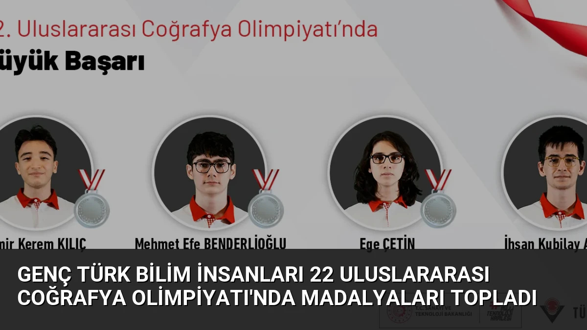 Genç Türk bilim insanları 22 Uluslararası Coğrafya Olimpiyatı’nda madalyaları topladı