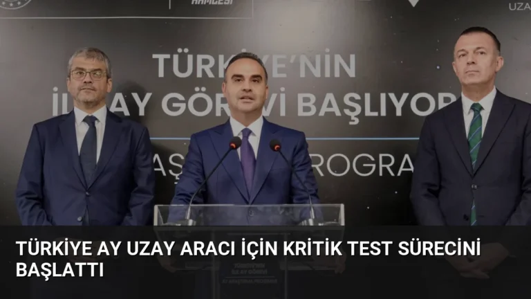 Türkiye Ay Uzay Aracı İçin Kritik Test Sürecini Başlattı